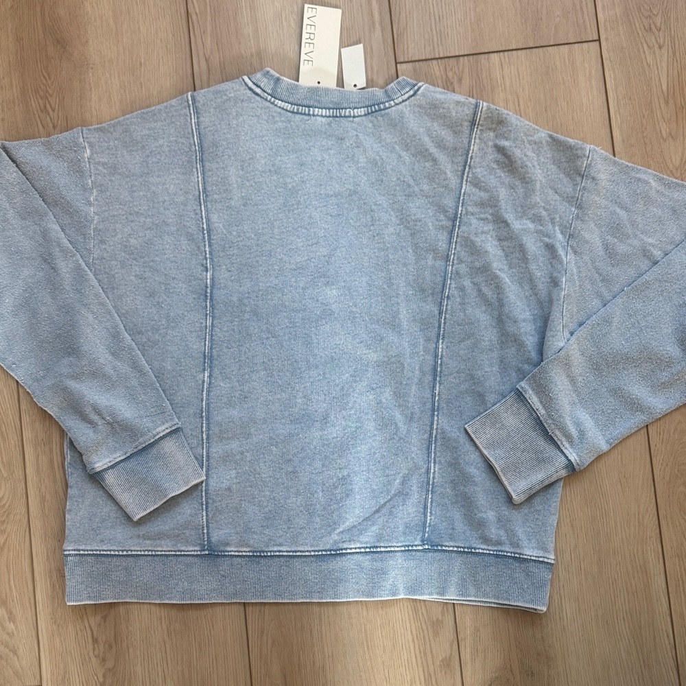 Z Supply Light “denim” Blue Crewneck NWT SZ XS - Picture 7 of 9